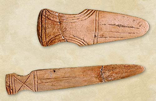 33. Bone daggers, the Late Cucuteni-Tripolye culture  - Aeneolithic Age
