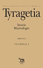 Tyragetia, serie nouă, vol. X [XXV], nr. 2, Istorie. Muzeologie