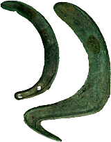 2.Bronze sickles,  the Noua-Sabatinovka-Coslogeni cultural complex - Bronze Age