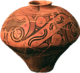 16.Painted pear-shaped vessel, the Late Cucuteni-Tripolye culture - Aeneolithic Age
