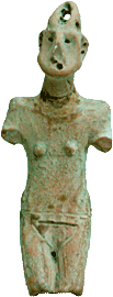 14. Figurină feminină, perioada târzie a culturii Cucuteni-Tripolie - Epoca eneoliticului