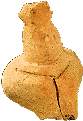 8. Figurină feminină, perioada timpurie a culturii Cucuteni-Tripolie - Epoca eneoliticului