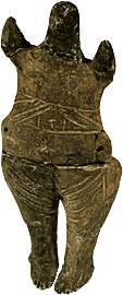 3.Female figurine of “Orante” type, the Bolgrad-Aldeni culture - Aeneolithic Age
