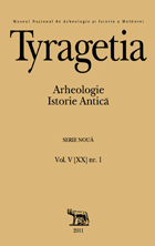 Tyragetia, serie nouă, vol. V [XX], nr. 1, Arheologie. Istorie Antică 